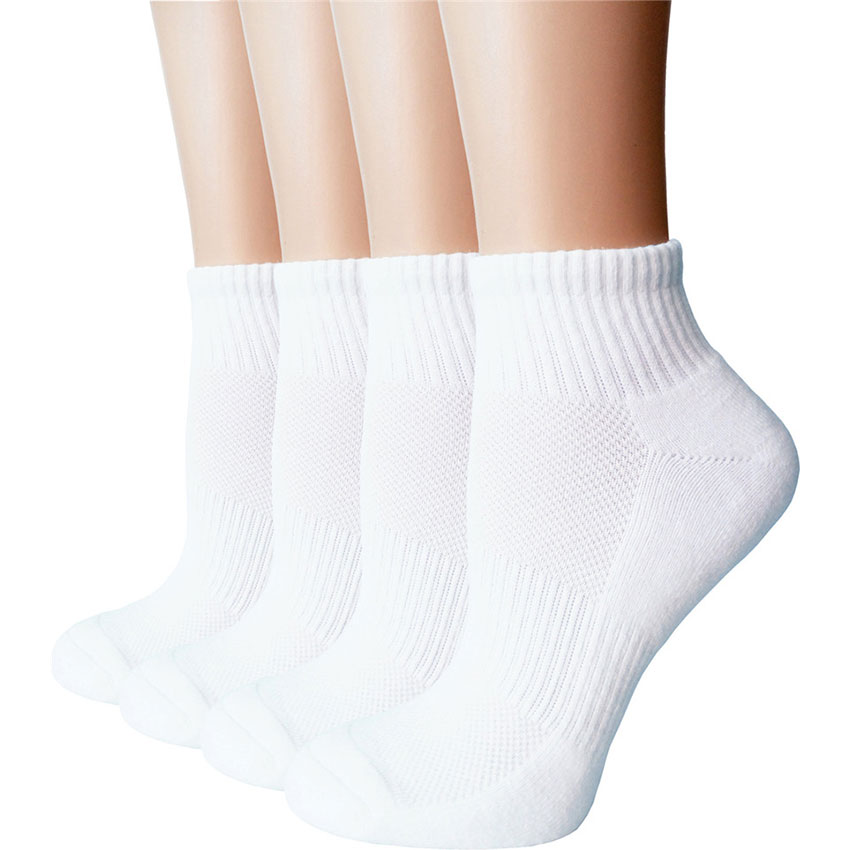 Moisture Wicking Breathable Ankle Low Cut No Show Cotton Socks for Men and Women Lightweight 6/8 Pairs 
